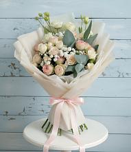 Букет цветов из:  Розы и Лизиантусы #REPLACE_PRED# Новкусе-Артезиане