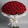 Букет 101 Красная роза Блэк Мэджик в Новкусе-Артезиане