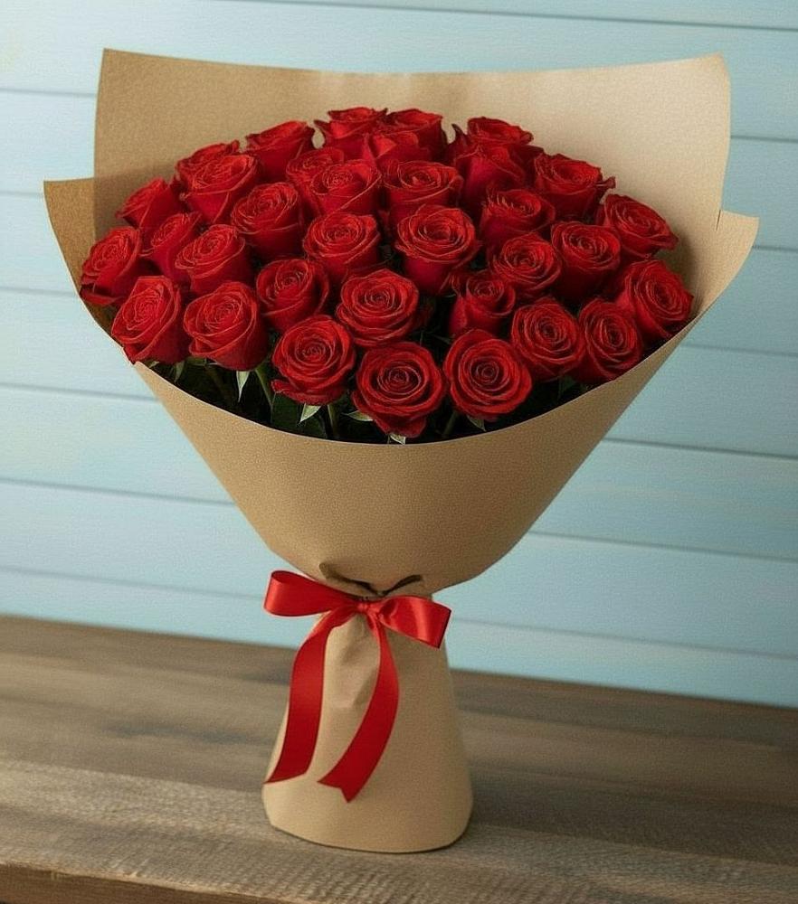 Букет Красные розы Милано в Новкусе-Артезиане