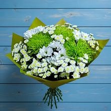 Букет цветов из:  Хризантемы #REPLACE_PRED# Новкусе-Артезиане