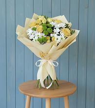 Букет цветов из:  Хризантемы и Розы в Новкусе-Артезиане