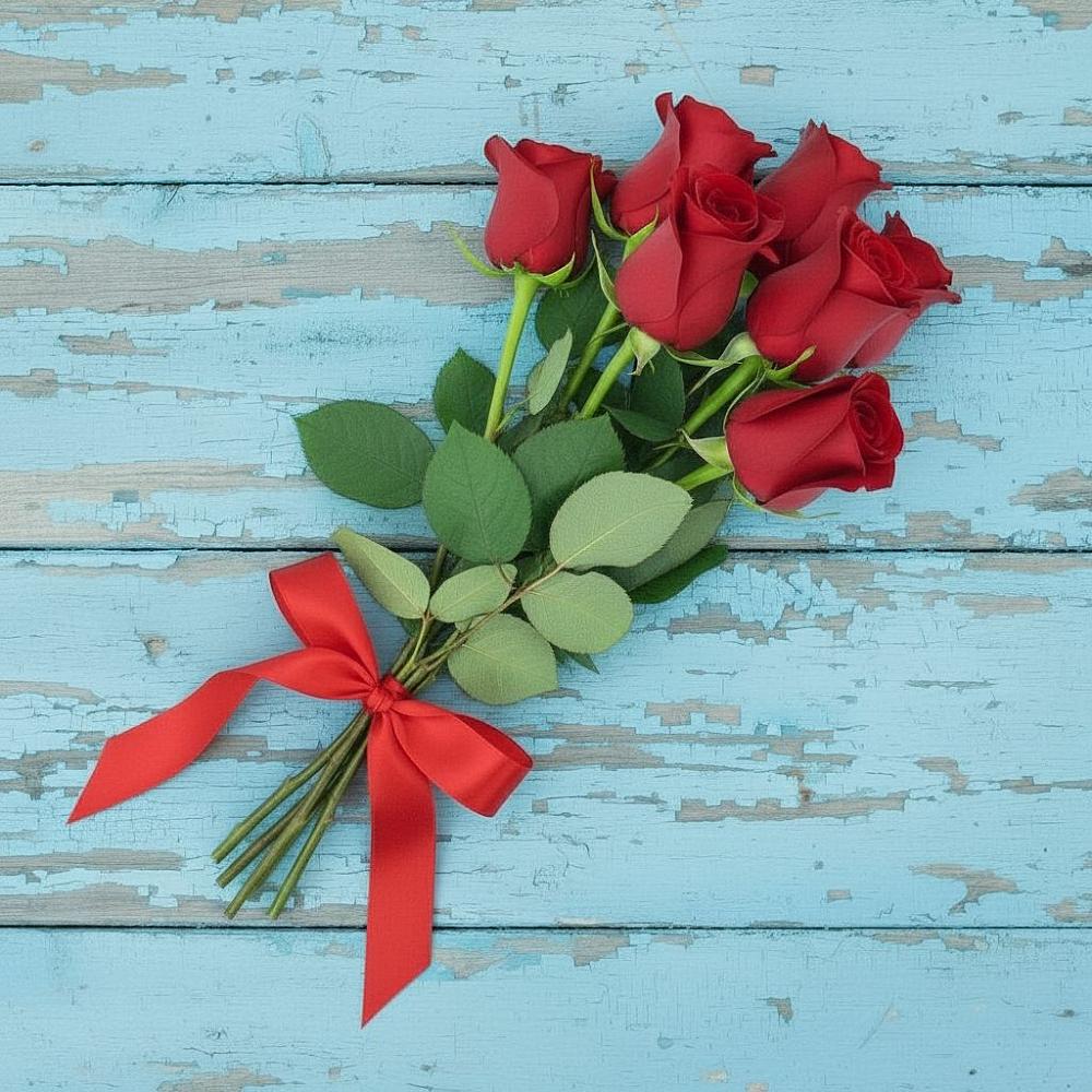 Букет Красные розы в Новкусе-Артезиане