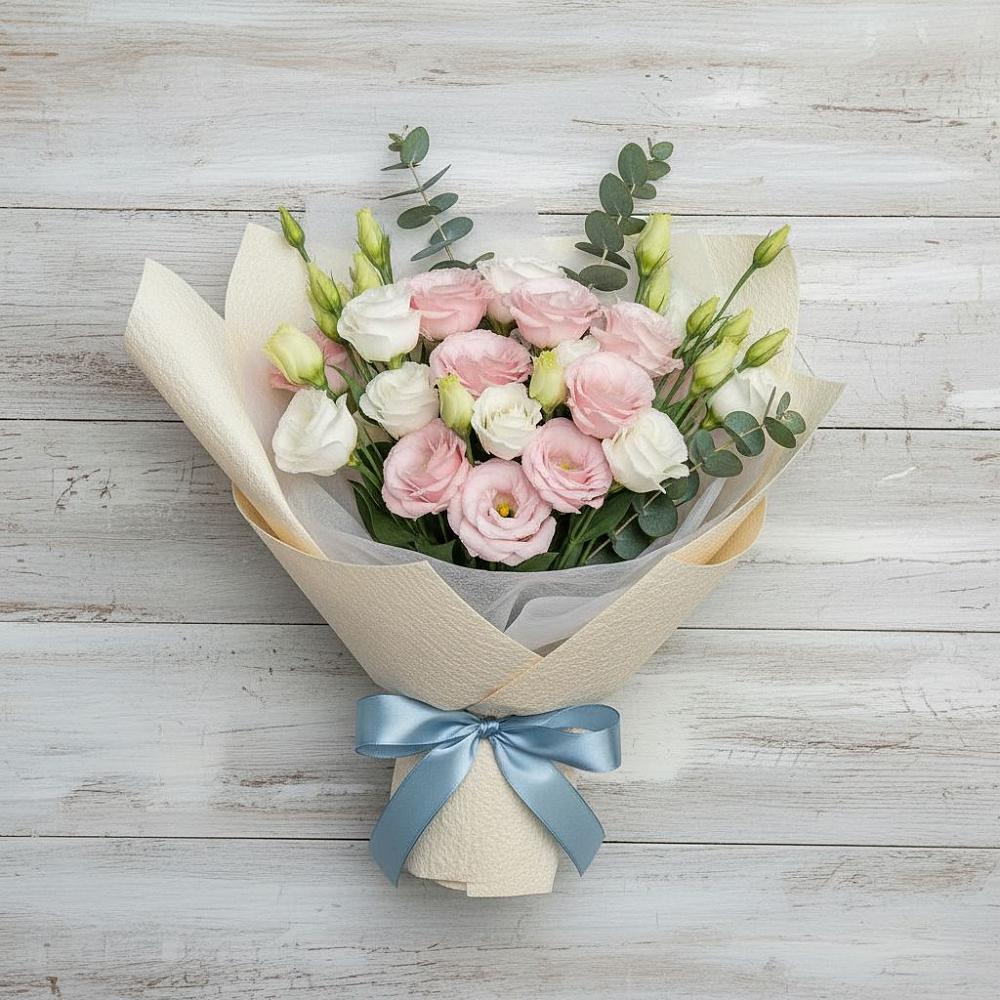 Букет цветов из: Лизиантусы в Новкусе-Артезиане